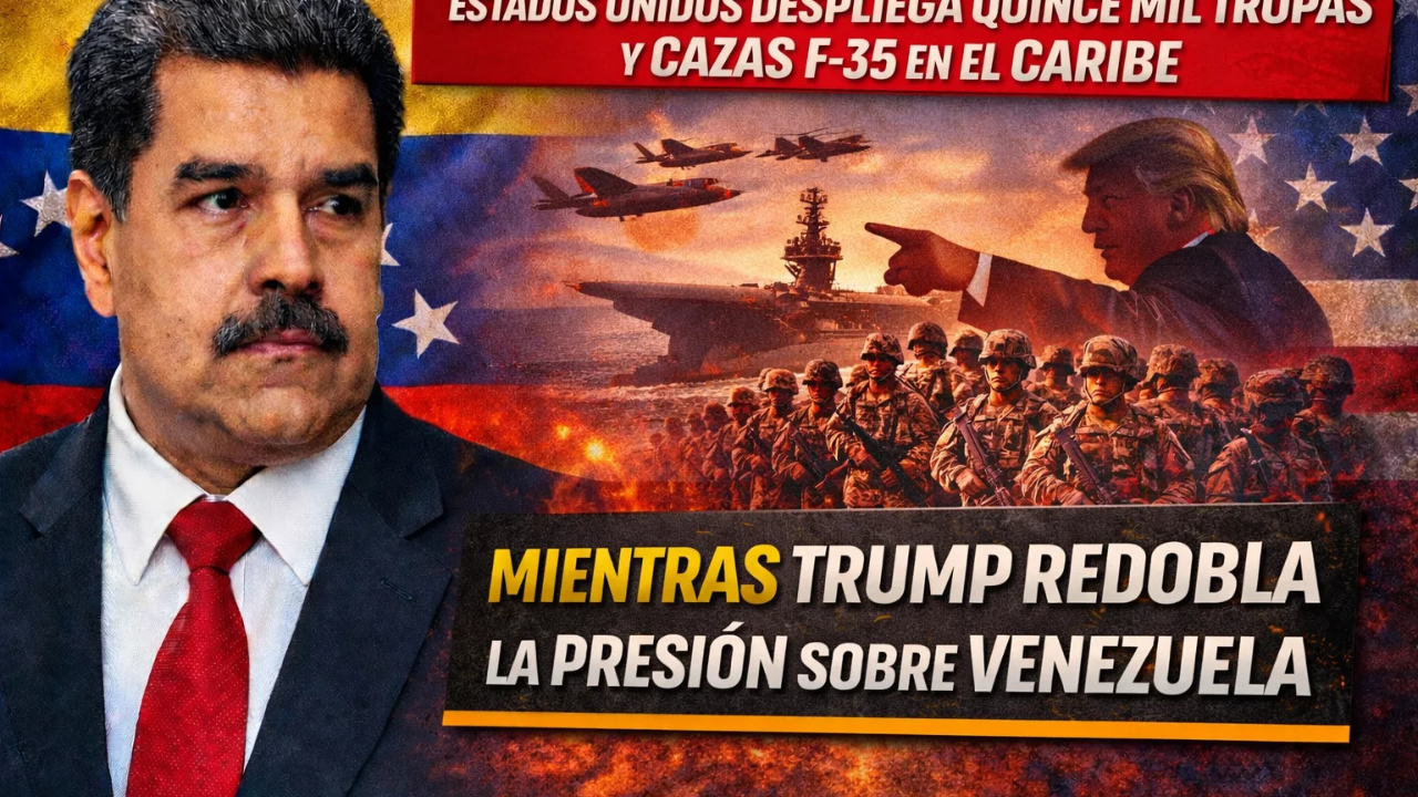Estados Unidos despliega quince mil tropas y cazas F-35 en el Caribe mientras Trump redobla la presión sobre Venezuela