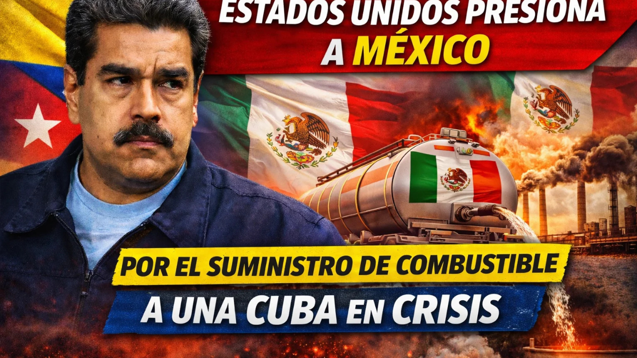 Estados Unidos presiona a México por el suministro de combustible a una Cuba en crisis
