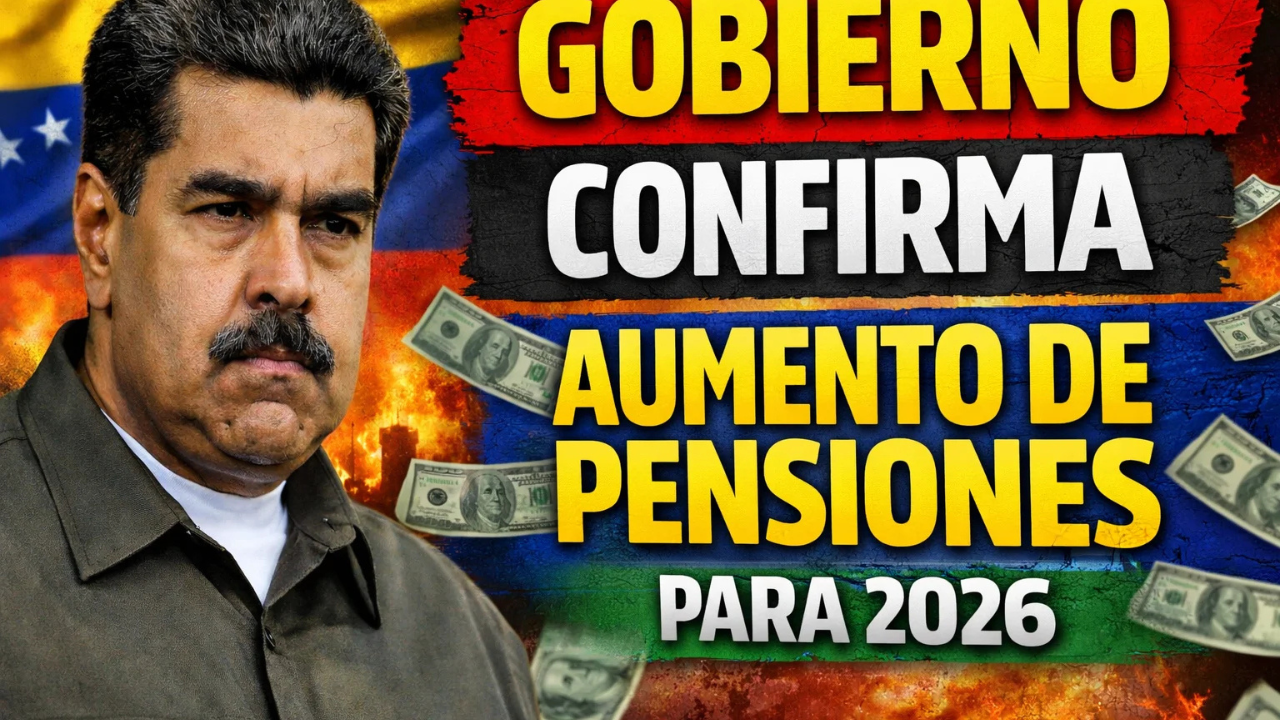 Gobierno confirma aumento de pensiones para 2026