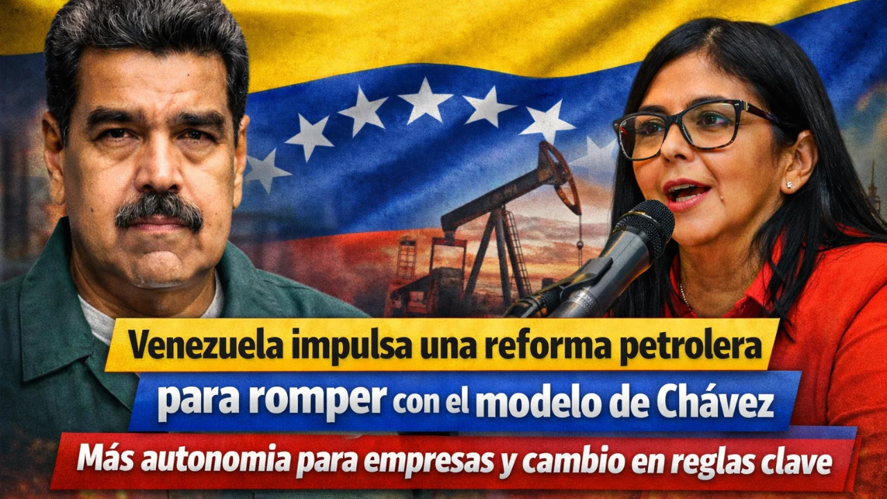 Venezuela impulsa una reforma petrolera para romper con el modelo de Chávez: más autonomía para empresas y cambio en reglas clave