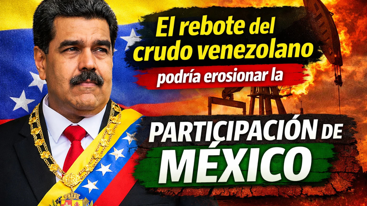 El rebote del crudo venezolano podría erosionar la participación de México en los mercados internacionales