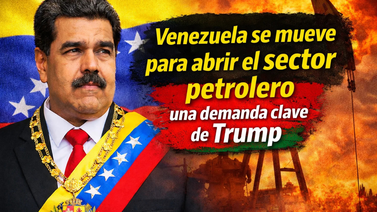 Venezuela se mueve para abrir el sector petrolero, una demanda clave de Trump