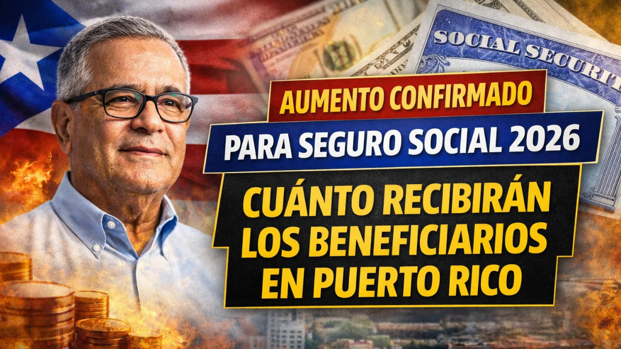Aumento confirmado para Seguro Social 2026: cuánto recibirán los beneficiarios en Puerto Rico