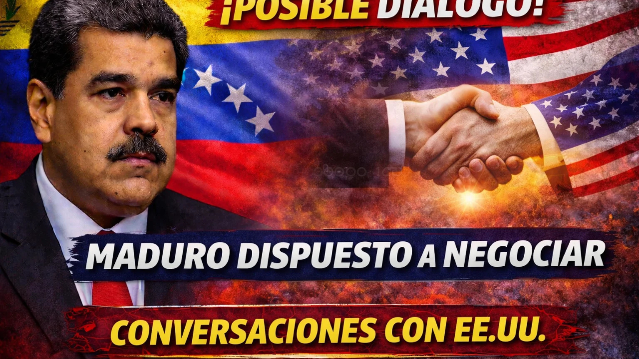 Maduro se muestra dispuesto a entablar conversaciones “serias” con Estados Unidos en un giro clave para Venezuela