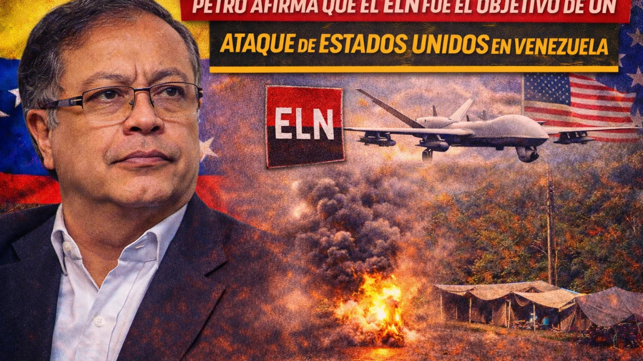 Petro afirma que el ELN fue el objetivo de un ataque de Estados Unidos en Venezuela