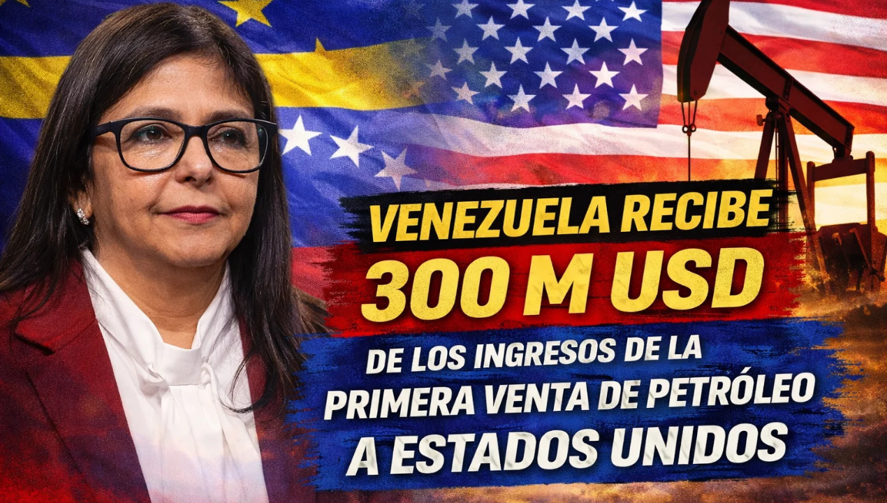 Venezuela recibe 300 M USD de los ingresos de la primera venta de petróleo a Estados Unidos