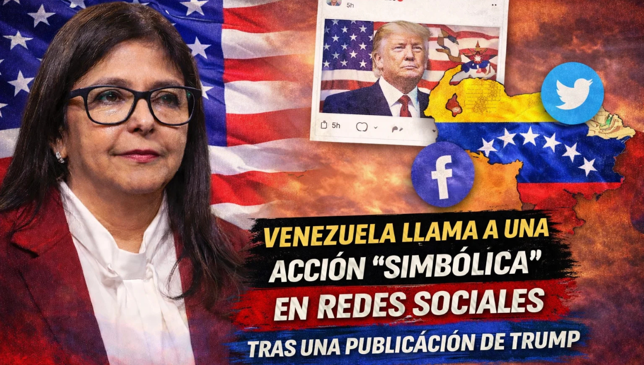 Venezuela llama a una acción “simbólica” en redes sociales tras una publicación de Trump