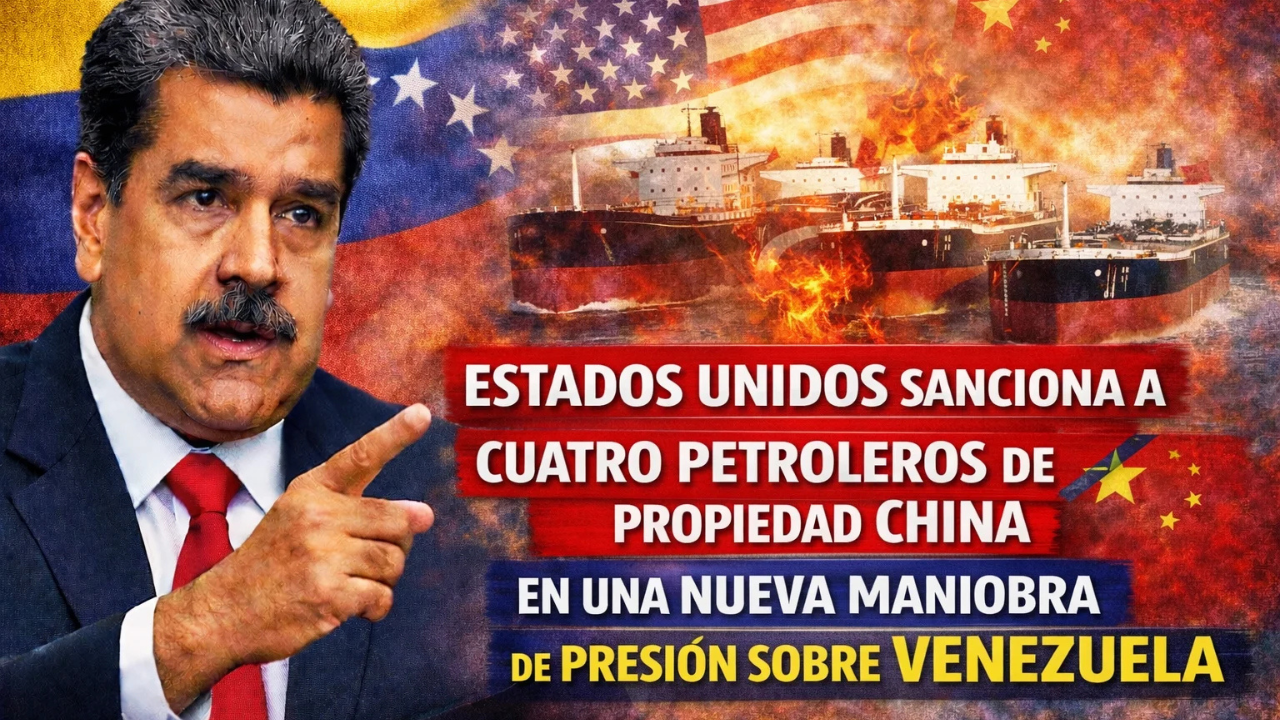 Estados Unidos sanciona a cuatro petroleros de propiedad china en una nueva maniobra de presión sobre Venezuela